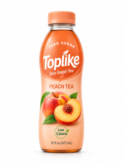 Toplike Zero Sugar Tea & Fruit Drinks – 473 ml PET Bottle