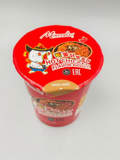 Minoodles Korean-Style Hot Chicken Ramen – 70 g Cup