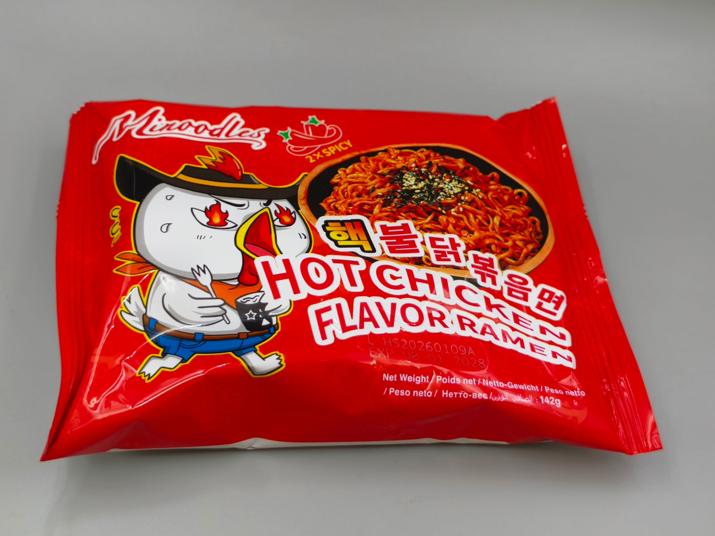 Minoodles Korean-Style Hot Chicken Ramen – Bag