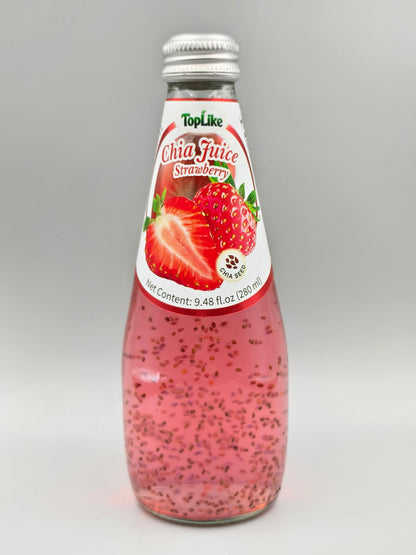Toplike Chia Seed Drink – 290 ml Glass Bottle
