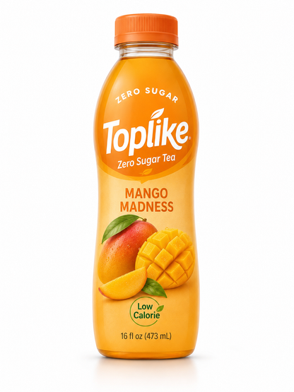 Toplike Zero Sugar Tea & Fruit Drinks – 473 ml PET Bottle