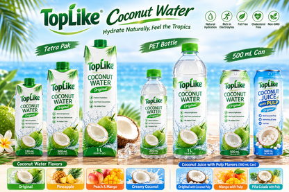 Fitco Coconut Water 500ml Can | With Pulp & No Pulp