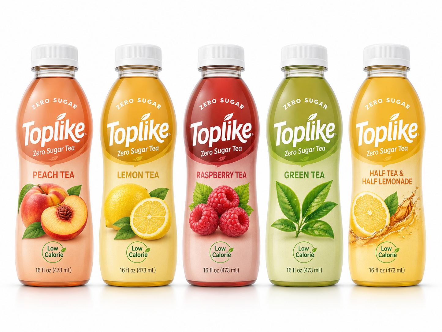 Toplike Zero Sugar Tea & Fruit Drinks – 473 ml PET Bottle
