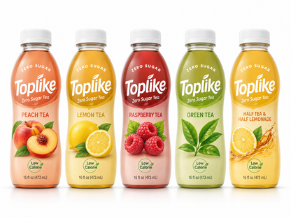 Toplike Zero Sugar Tea & Fruit Drinks – 473 ml PET Bottle