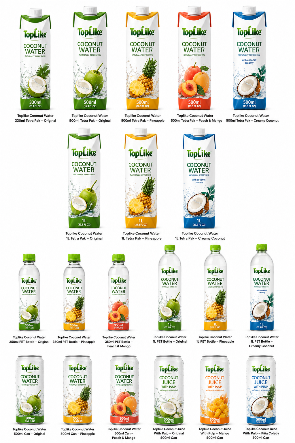 Fitco Coconut Water 500ml Can | With Pulp & No Pulp
