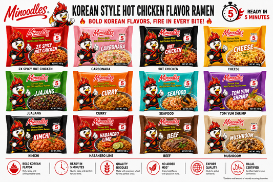 Minoodles Korean-Style Hot Chicken Ramen – Bag