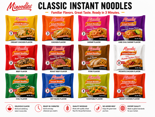 Minoodles Classic Instant Noodles – 85 g Bag