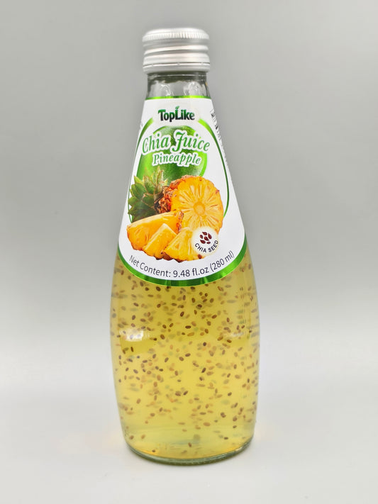 Toplike Chia Seed Drink – 290 ml Glass Bottle