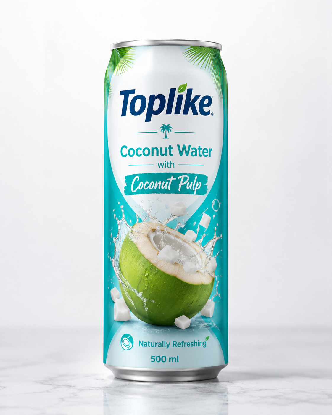 Fitco Coconut Water 500ml Can | With Pulp & No Pulp