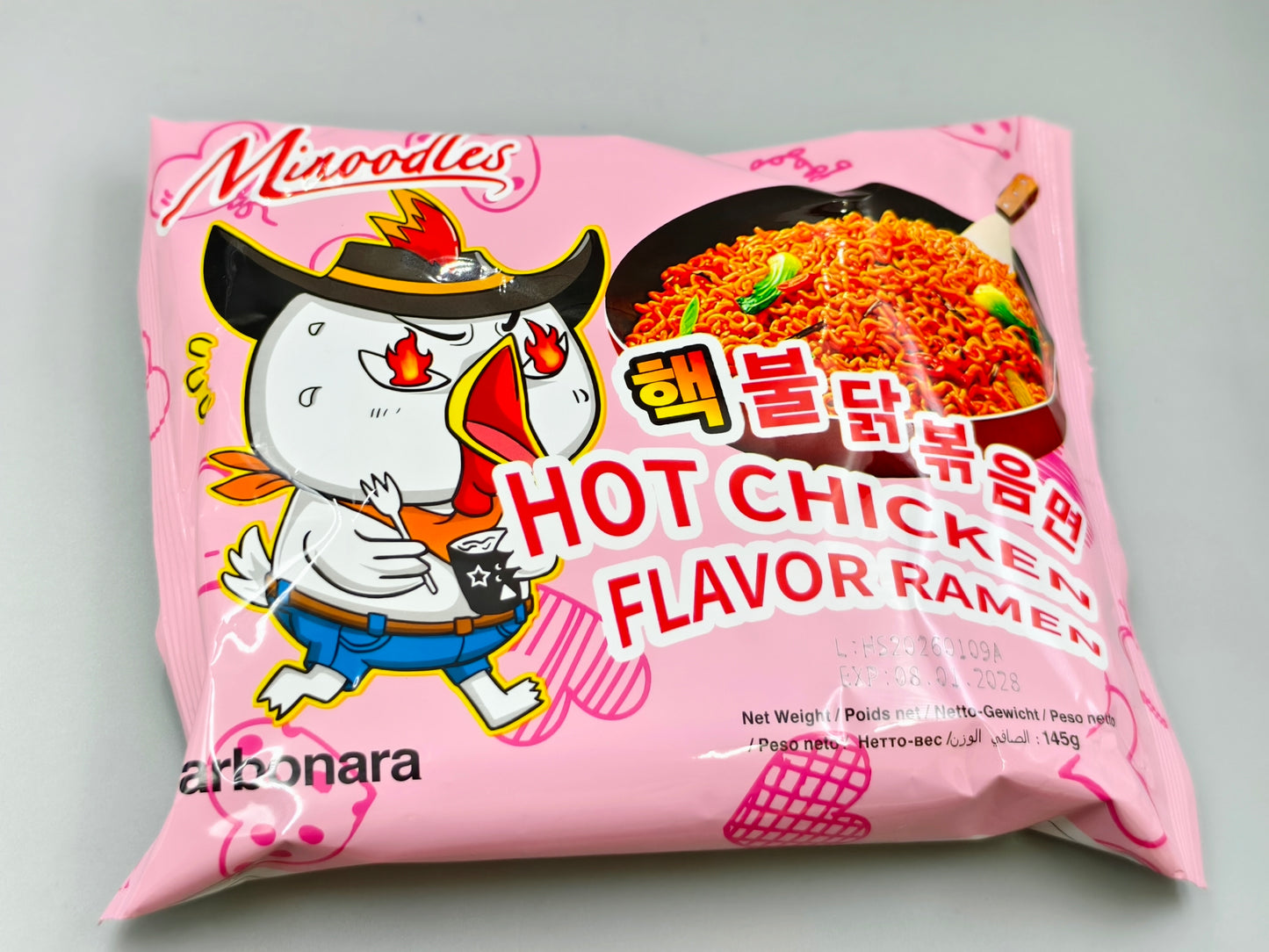 Minoodles Korean-Style Hot Chicken Ramen – Bag