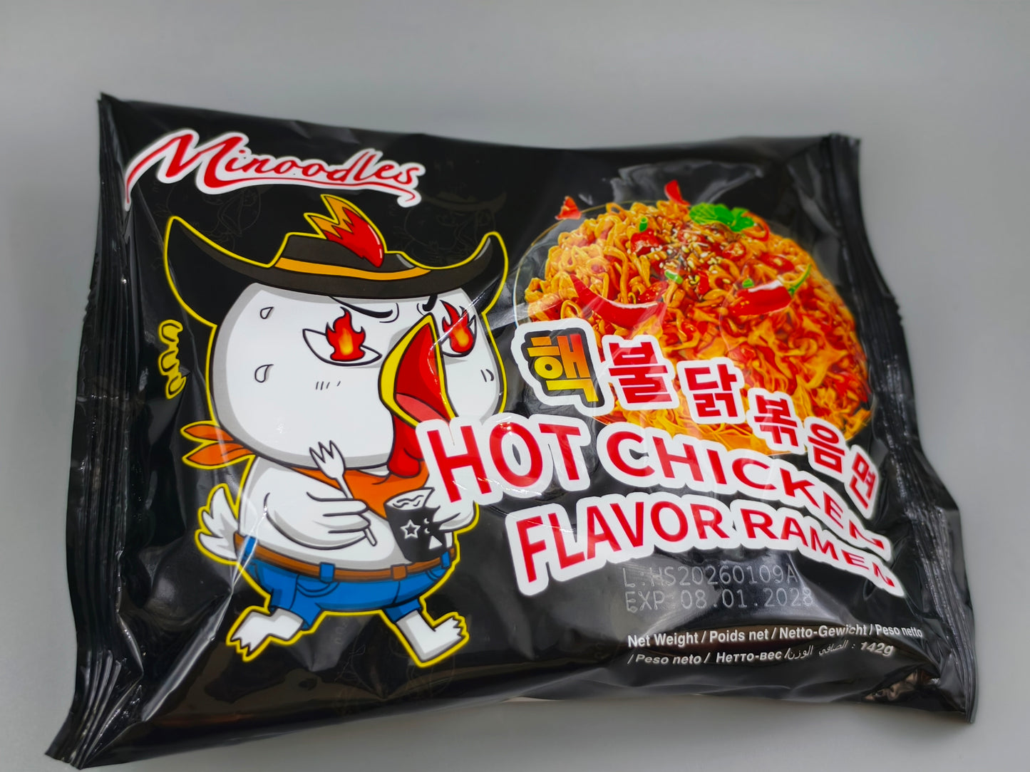 Minoodles Korean-Style Hot Chicken Ramen – Bag